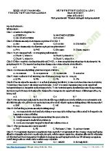 Đề thi thử THPT Quốc gia lần 2 môn Hóa học năm 2017 - Trường THPT chuyên Lam Sơn